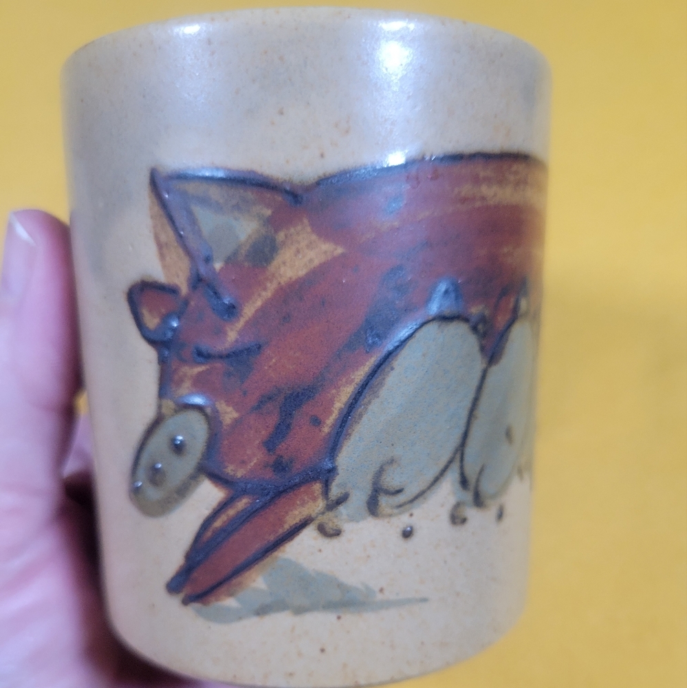 Vintage Mexican Pig 🐖 & Piglets Mug